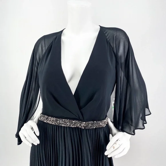 NWT Laundry by Shelli Segal Cape Chiffon Gown - Picture 10 of 15